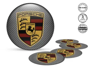 Porsche Édition Autocollants Silicone Décalques Roues de Qualité